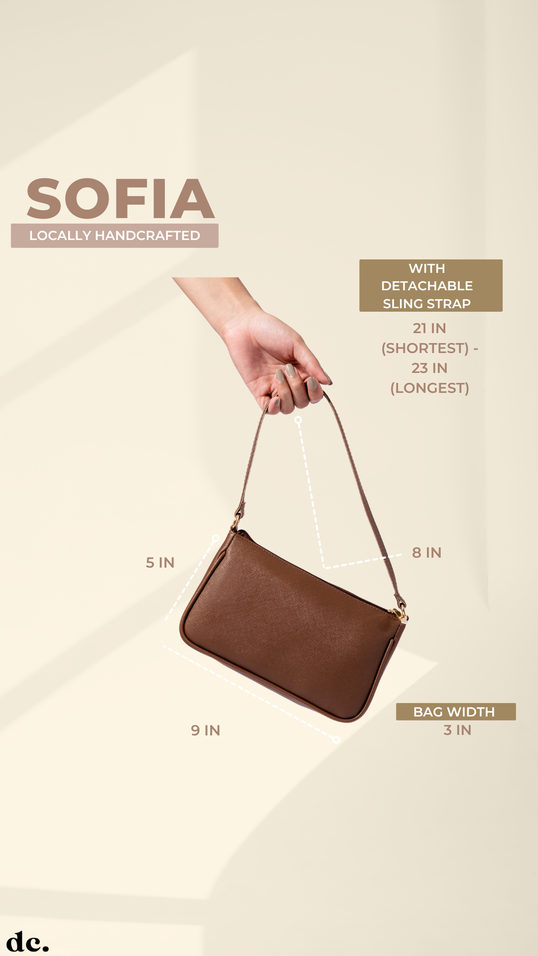 Sofia Baguette and Sling Bag