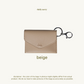 Ińes Card and Coin Purse with Key Ring and Hook
