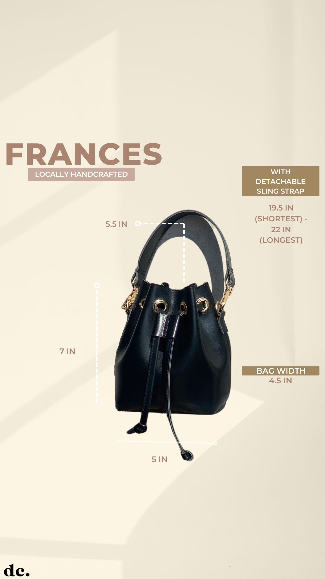 Frances Mini Bucket Bag and Sling Bag