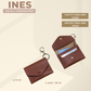 Ińes Card and Coin Purse with Key Ring and Hook