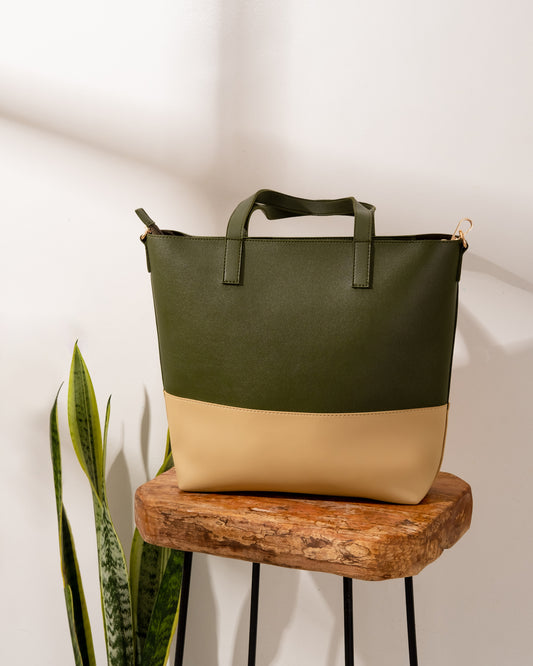 Jillian Everyday Tote Bag - Two Tone